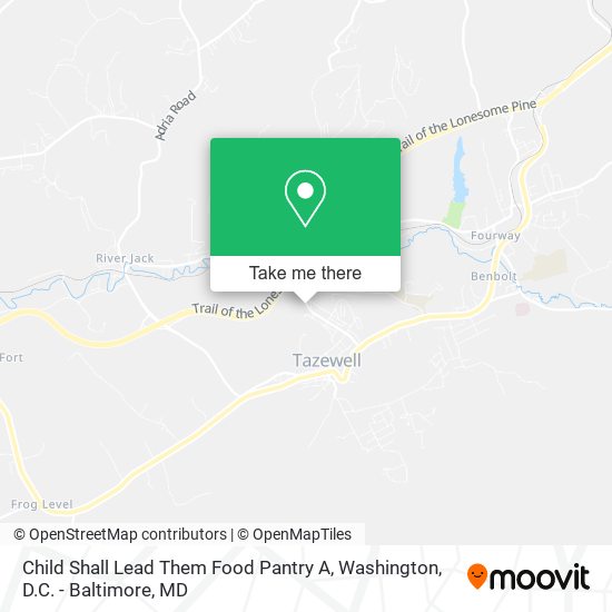 Child Shall Lead Them Food Pantry A map