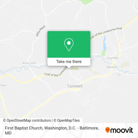 First Baptist Church map