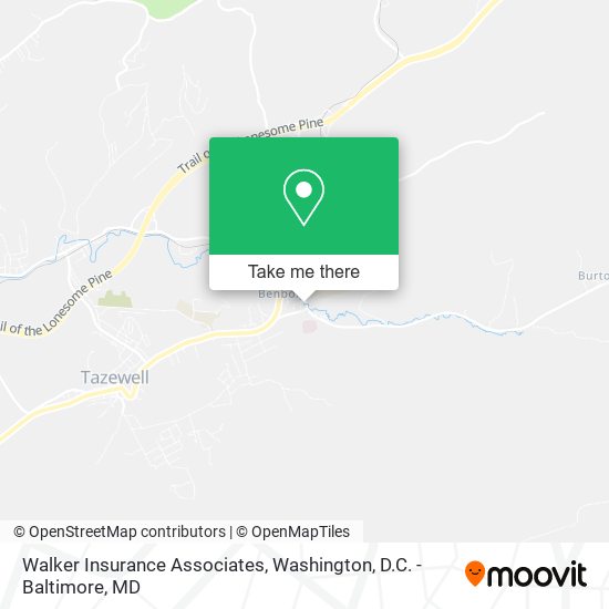 Walker Insurance Associates map