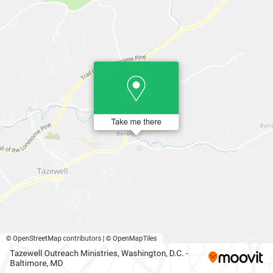 Mapa de Tazewell Outreach Ministries