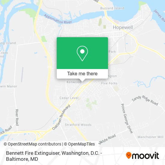 Bennett Fire Extinguiser map