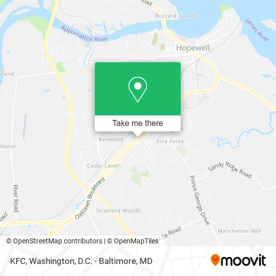 KFC map