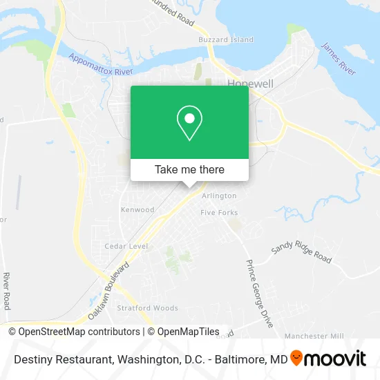 Destiny Restaurant map