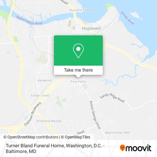 Mapa de Turner Bland Funeral Home