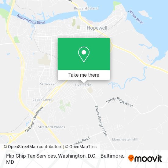 Flip Chip Tax Services map