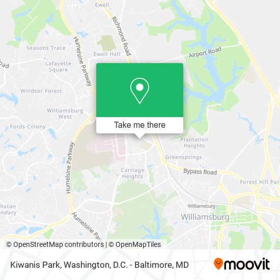 Kiwanis Park map