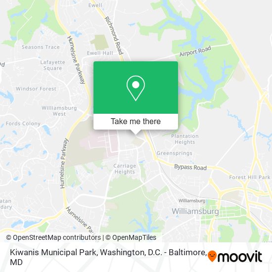 Mapa de Kiwanis Municipal Park