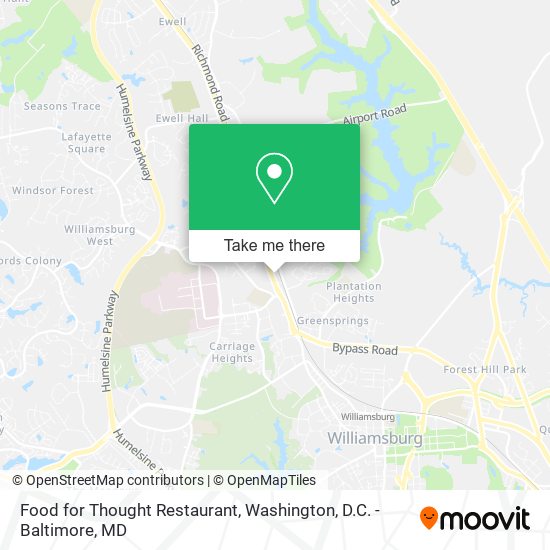 Food for Thought Restaurant map