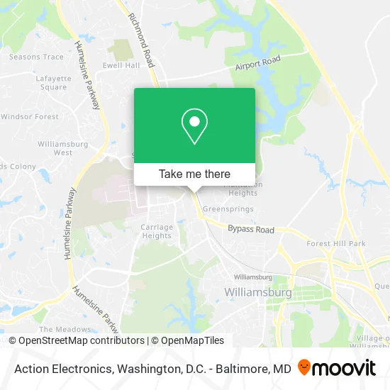 Action Electronics map