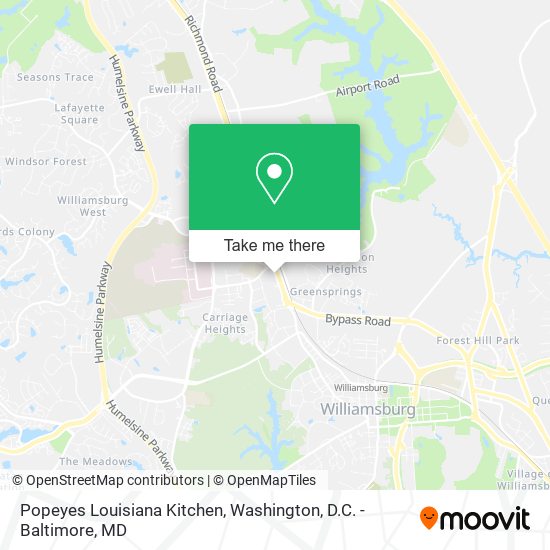 Popeyes Louisiana Kitchen map