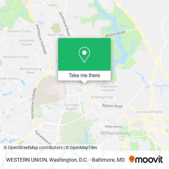 WESTERN UNION map