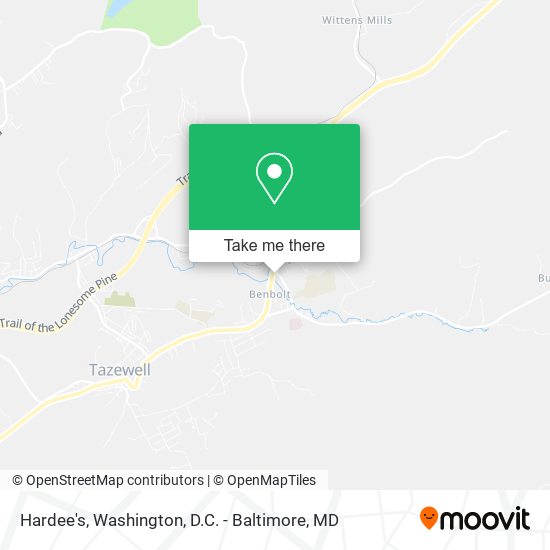 Mapa de Hardee's