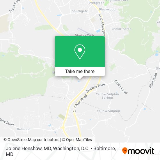 Mapa de Jolene Henshaw, MD