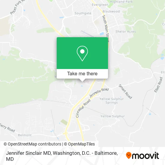 Jennifer Sinclair MD map