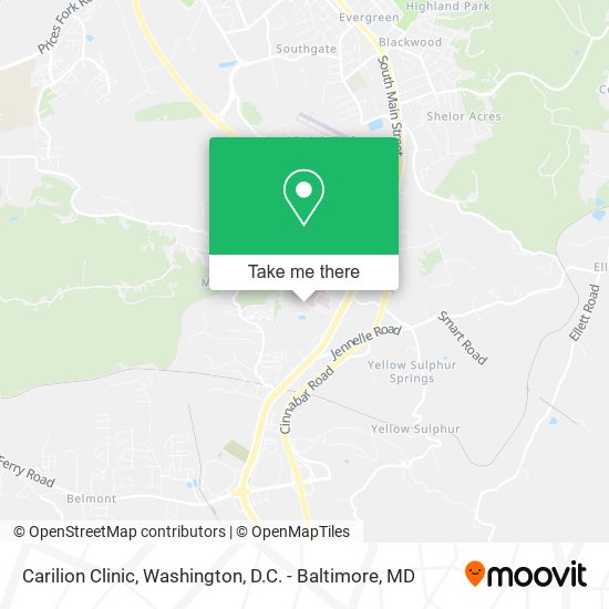 Carilion Clinic map