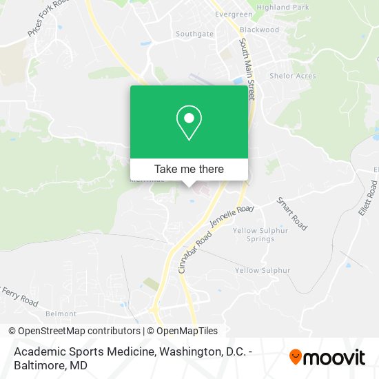 Academic Sports Medicine map