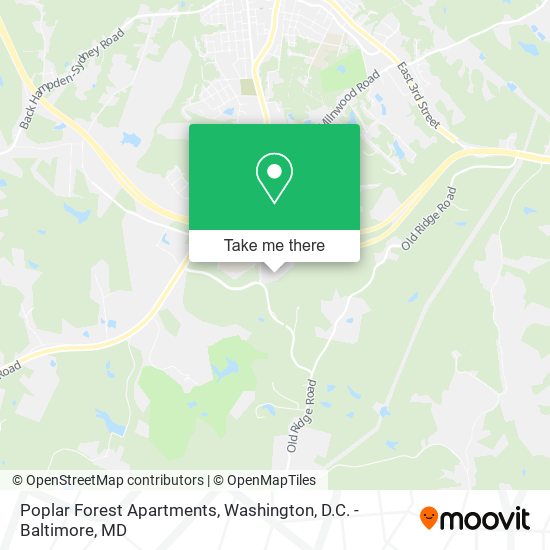 Poplar Forest Apartments map