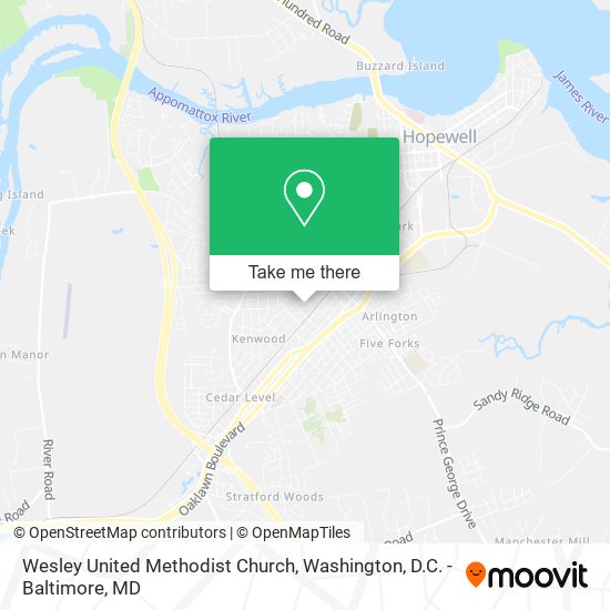 Wesley United Methodist Church map