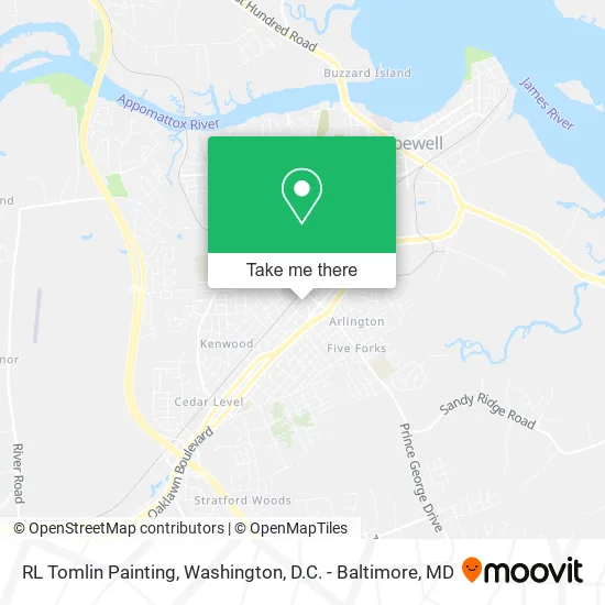 RL Tomlin Painting map