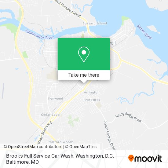Brooks Full Service Car Wash map