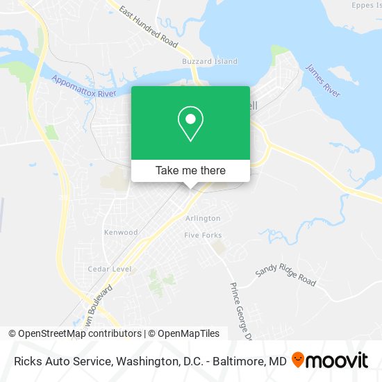 Mapa de Ricks Auto Service