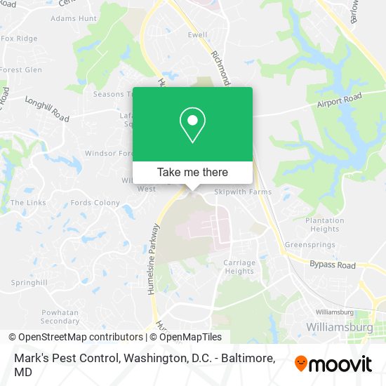 Mark's Pest Control map