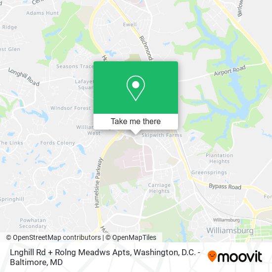 Lnghill Rd + Rolng Meadws Apts map
