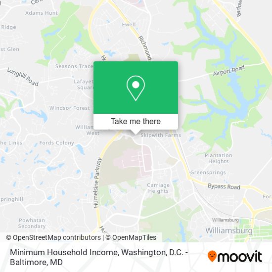 Minimum Household Income map
