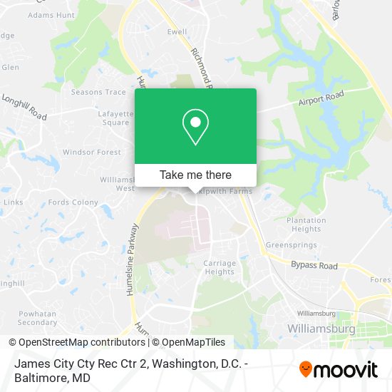 Mapa de James City Cty Rec Ctr 2