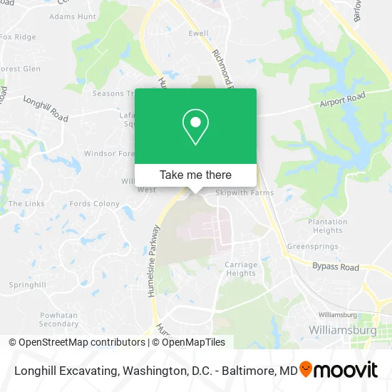 Longhill Excavating map