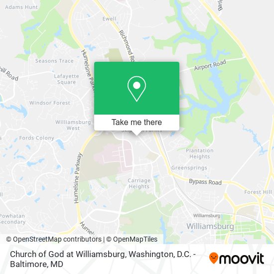 Mapa de Church of God at Williamsburg