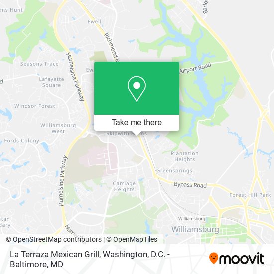 La Terraza Mexican Grill map