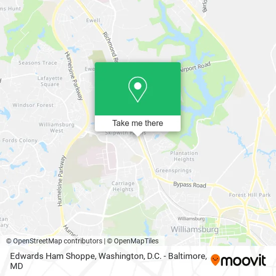 Edwards Ham Shoppe map