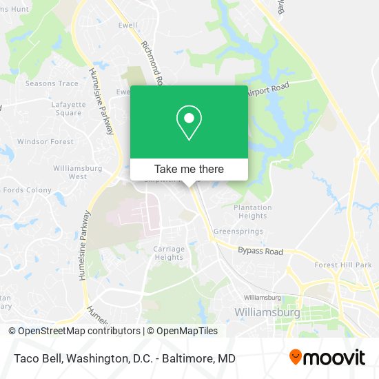 Taco Bell map