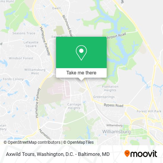 Axwild Tours map