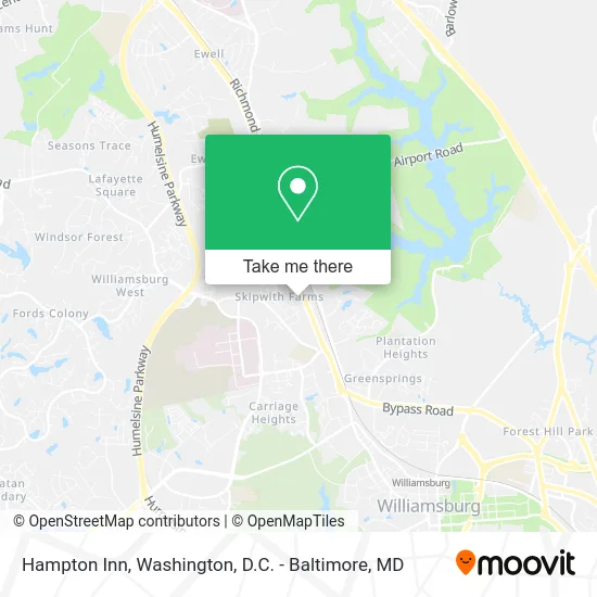 Hampton Inn map