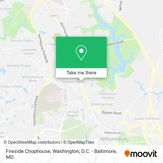 Fireside Chophouse map