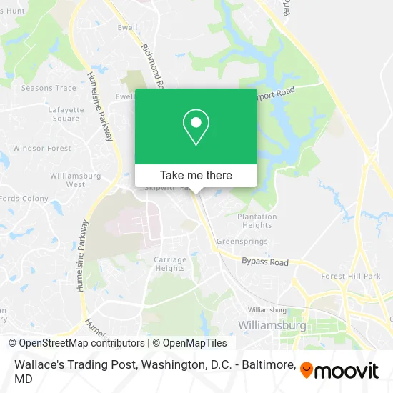 Wallace's Trading Post map