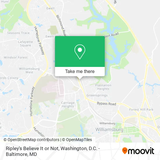 Ripley's Believe It or Not map