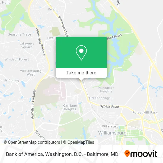 Bank of America map
