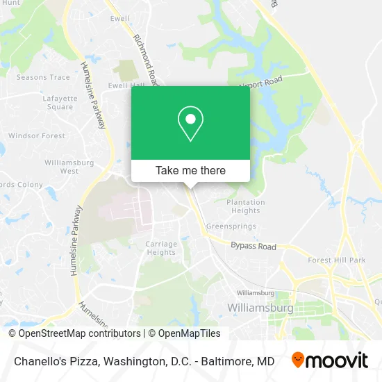 Chanello's Pizza map