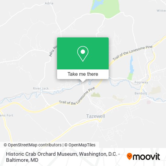 Historic Crab Orchard Museum map