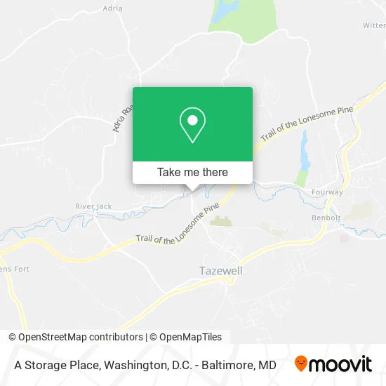 A Storage Place map