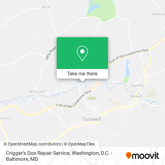 Crigger's Don Repair Service map