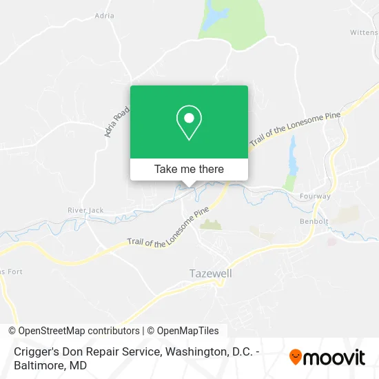 Crigger's Don Repair Service map
