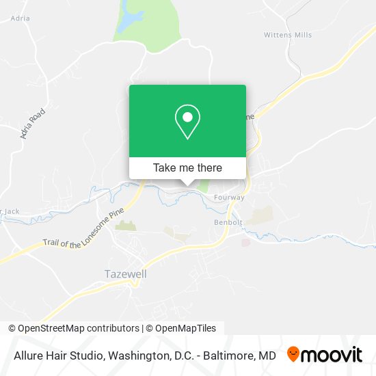 Mapa de Allure Hair Studio