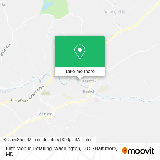 Elite Mobile Detailing map