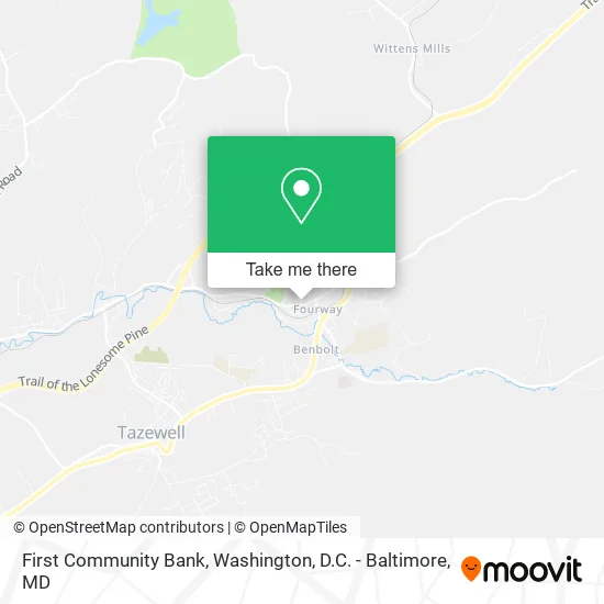 First Community Bank map