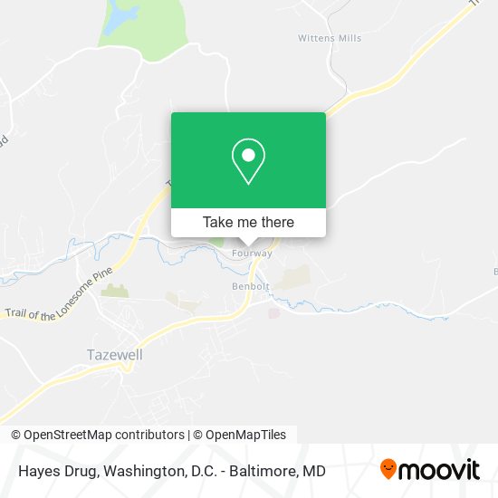 Hayes Drug map