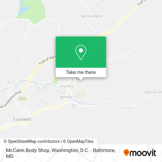 McCann Body Shop map